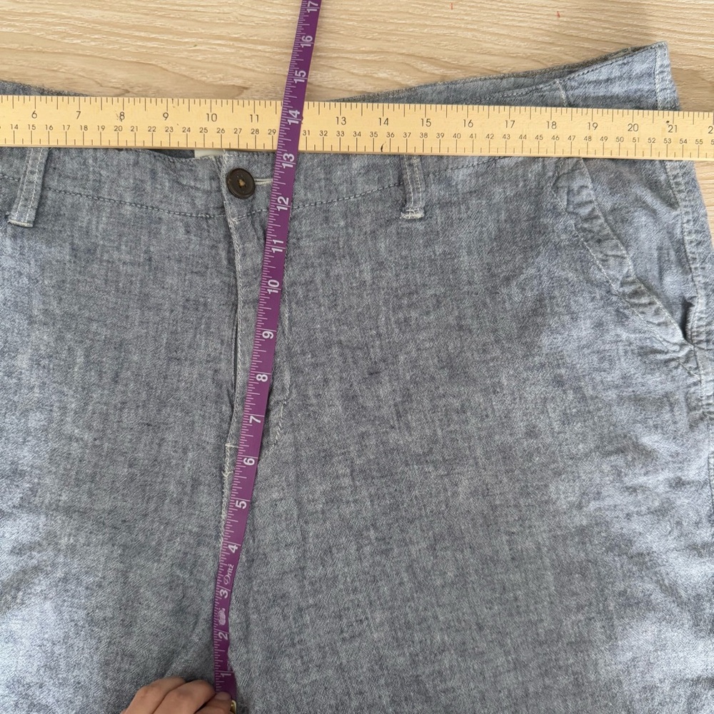 Lucky Brand Mens‎ 40 Chambray Linen Cotton Shorts Beach Summer Outdoor - Picture 6 of 7
